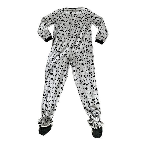 Nick & Nora Dalmatian Fleece Footed Onesie Pajamas – Women’s Size M - Picture 2 of 6